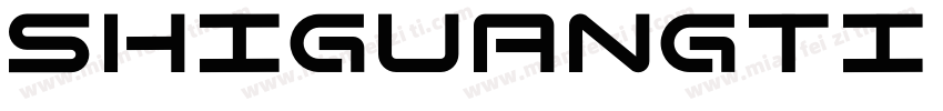 shiguangti Regular字体转换